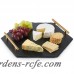 VonShef 100% Natural Slate Cheese/Tapas Serving Tray with Brushed Handles VNSH1297